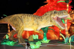 Dinosaur at Lights Festival
